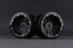 Axial Racing AX10 Aluminum 2.2 D6-spoke Bead-lock Wheel (Black)