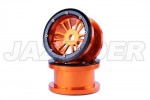 Axial Racing AX10 Aluminum 2.2 D6-spoke Bead-lock Wheel (Orange)