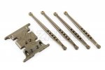Axial Racing SCX-10 Aluminum Skid Plate & Linkage Set (Gunmetal) Axial Racing SCX-10 Aluminum Skid Plate & Linkage Set (Gunmetal)
