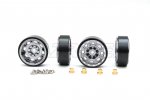 Axial Racing SCX24 Aluminum 1.0' Beadlock 8 Spokes Wheels (Gun Metal,4pcs) w/Brass Ring Axial Racing SCX24 Aluminum 1.0' Beadlock 8 Spokes Wheels (Gun Metal,4pcs) w/Brass Ring