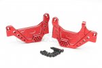 Axial 1/6 SCX6 Jeep Aluminum Front Shock Tower Set (Red)