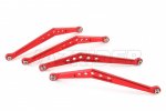 Axial Racing Wraith/RR10/AX10 Aluminum Upper Linkage Links (Red,4pcs)