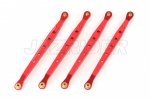 Axial Racing Wraith/RR10/AX10 Aluminum Lower Chassis Linkage Links (Red,4pcs)