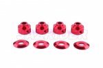 Axial Racing Wraith Aluminum Hexagon Wheel Hub (Red) Axial Racing Wraith Aluminum Hexagon Wheel Hub (Red)
