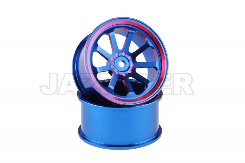 1/10 Aluminum Wheel 9-spoke - Blue