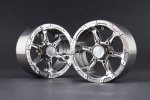 Aluminum 1.9'' Beadlock 6 Spokes Wheels (TYPE D) - Gunmetal Aluminum 1.9'' Beadlock 6 Spokes Wheels (TYPE D) - Gunmetal