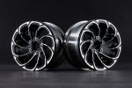 Aluminum 2.2'' 10-Spokes Cyclone Style Wheels - Black Aluminum 2.2'' 10-Spokes Cyclone Style Wheels - Black