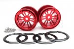 RC Crawler Aluminum 2.2'' Dual 6-spoke Beadlock Wheel (Red,2pcs) RC Crawler Aluminum 2.2'' Dual 6-spoke Beadlock Wheel (Red,2pcs)