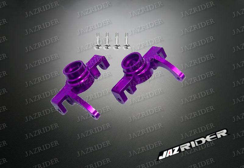 Alloy Steering Knuckles (Purple) For HPI Savage Nitro Off Road Series - Jazrider Brand [JR-CHP-SAV-018]