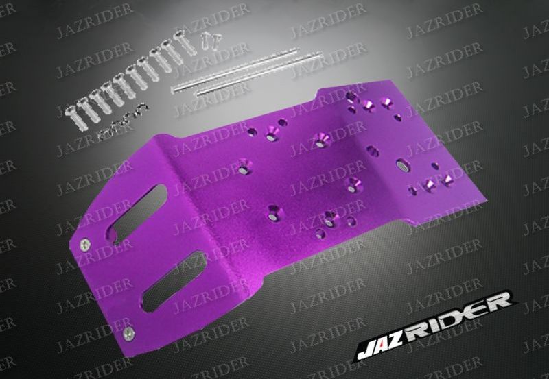 Alloy Skid Plate (Purple) For HPI Savage Nitro Off Road Series - Jazrider Brand [JR-CHP-SAV-035]