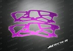 Alloy Left and Right Side Frame (Purple) For HPI Savage Nitro Off Road Series - Jazrider Brand [JR-CHP-SAV-004]