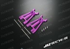Alloy Front and Rear Adjustable Lower Arms (Purple) For HPI Savage Nitro Off Road Series - Jazrider Brand [JR-CHP-SAV-021]