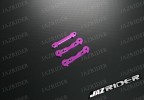 Alloy Front and Rear Arm Lock Plate (Purple) For HPI Savage Nitro Off Road Series - Jazrider Brand [JR-CHP-SAV-022]