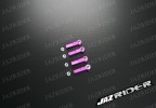 Alloy Tie Rod Ends (Purple) For HPI Savage Nitro Off Road Series - Jazrider Brand [JR-CHP-SAV-032]