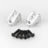 Tamiya CC-02 Chassis Aluminum Lower Suspension Link Mount (Silver)