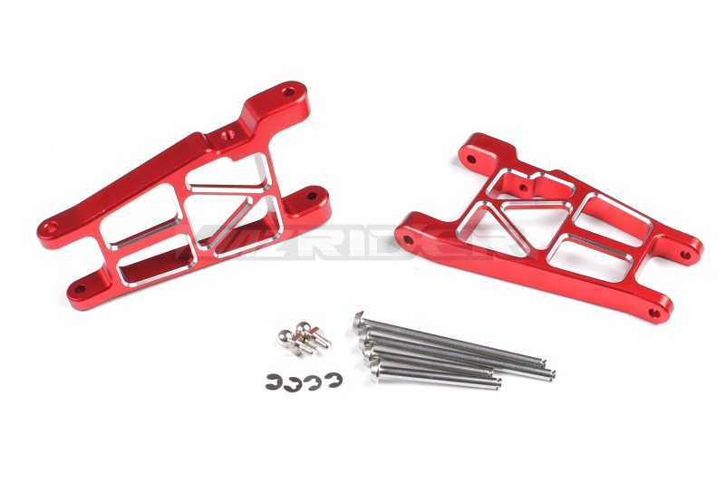 Tamiya Hotshot, Hotshot II/2, Super Hotshot, Boomerang 4WD Aluminum Rear Lower Suspension Arms (Red)