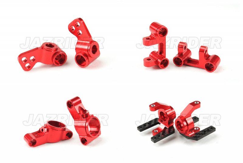 Jazrider Aluminum C Parts (Red) For Tamiya 58080 Astute RC Buggy