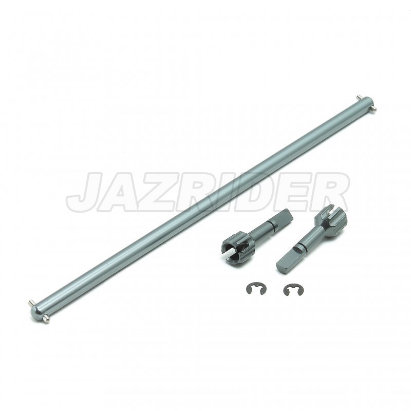 Tamiya TA01/DF01 Aluminum Main Drive Shaft w/Joint (Gun Metal) Set